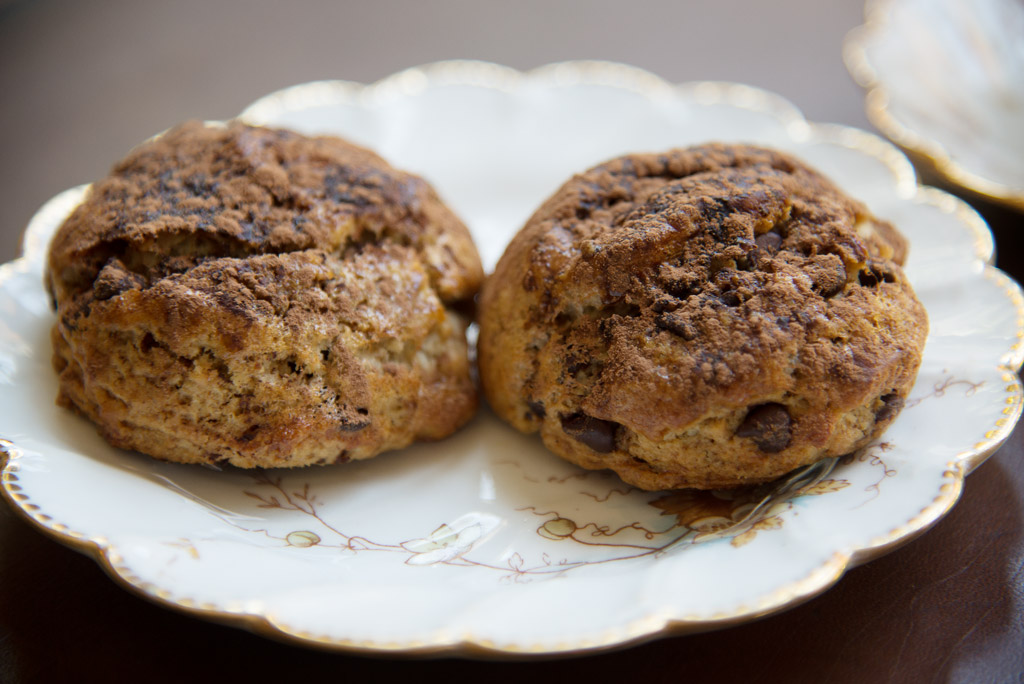 chocolate latte cream scones